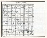 O'Brien County Map, Iowa State Atlas 1930c